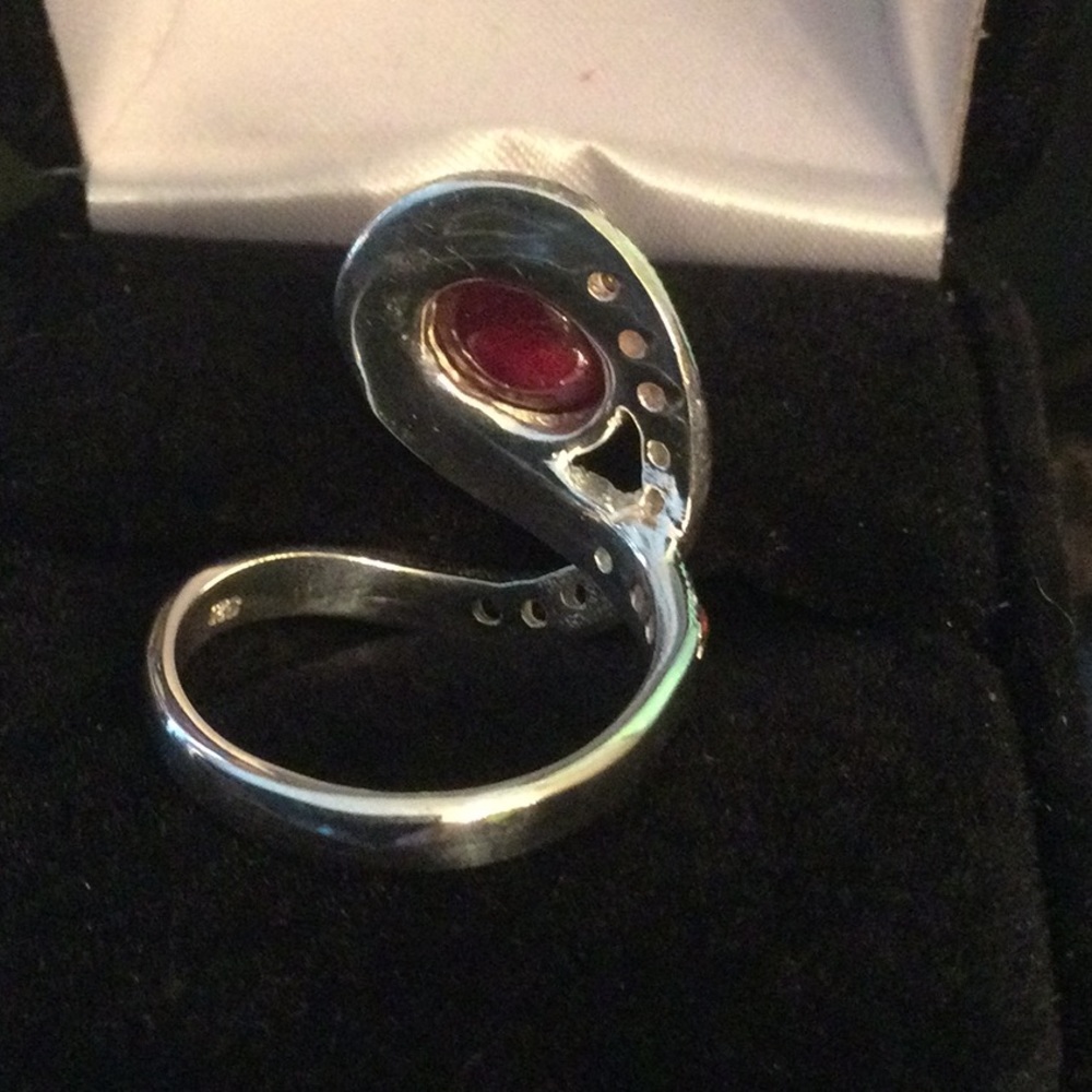 Genuine Aa Ruby & Garnet Ring - image 5